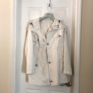 Armani Mens “White Parachute Material” rain coat